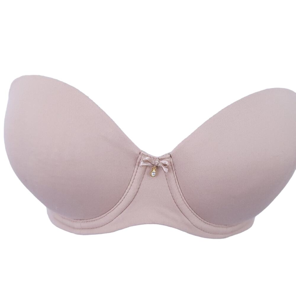 Soma Embraceable Multiway Strapless Bra 34C Beige Tan Underwire